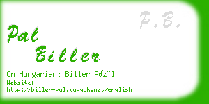 pal biller business card